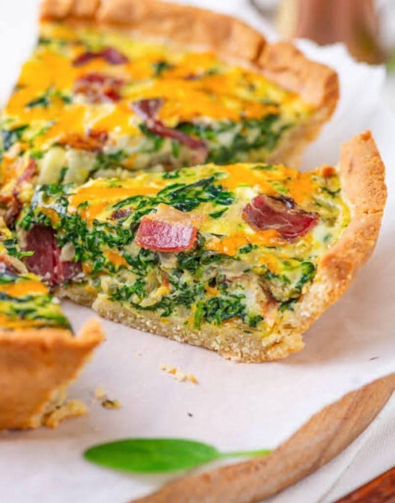 Spinach & Bacon Quiche